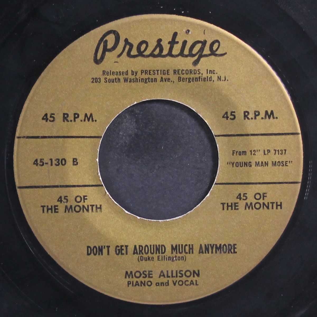 parchman farm / don't get around much anymore by MOSE ALLISON