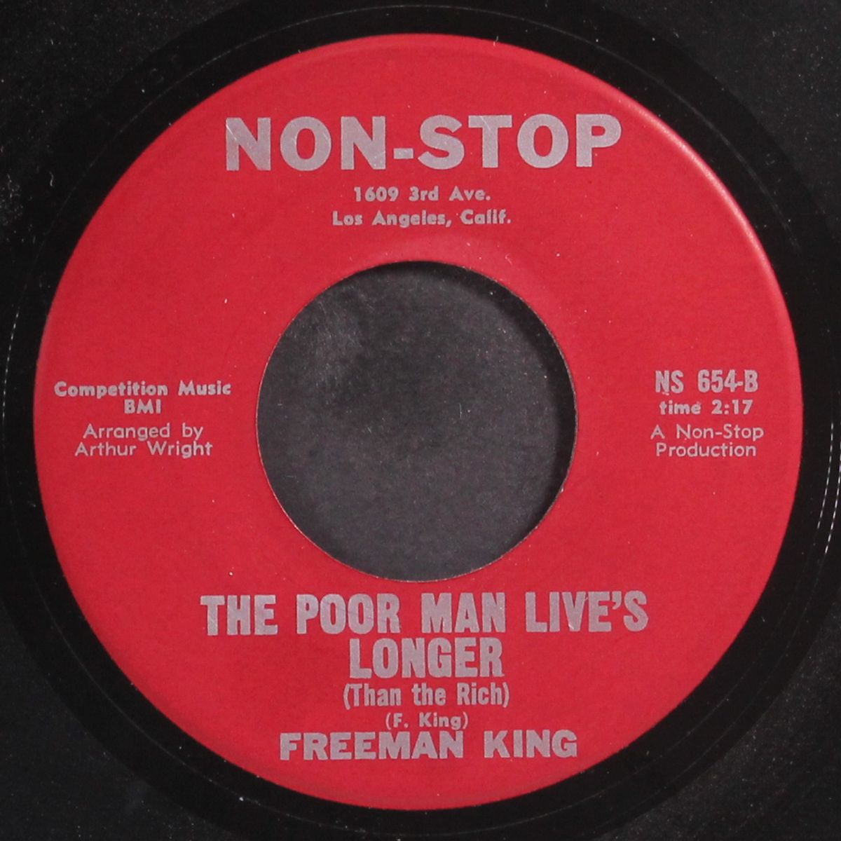the poor man live's longer / working for the women by FREEMAN KING