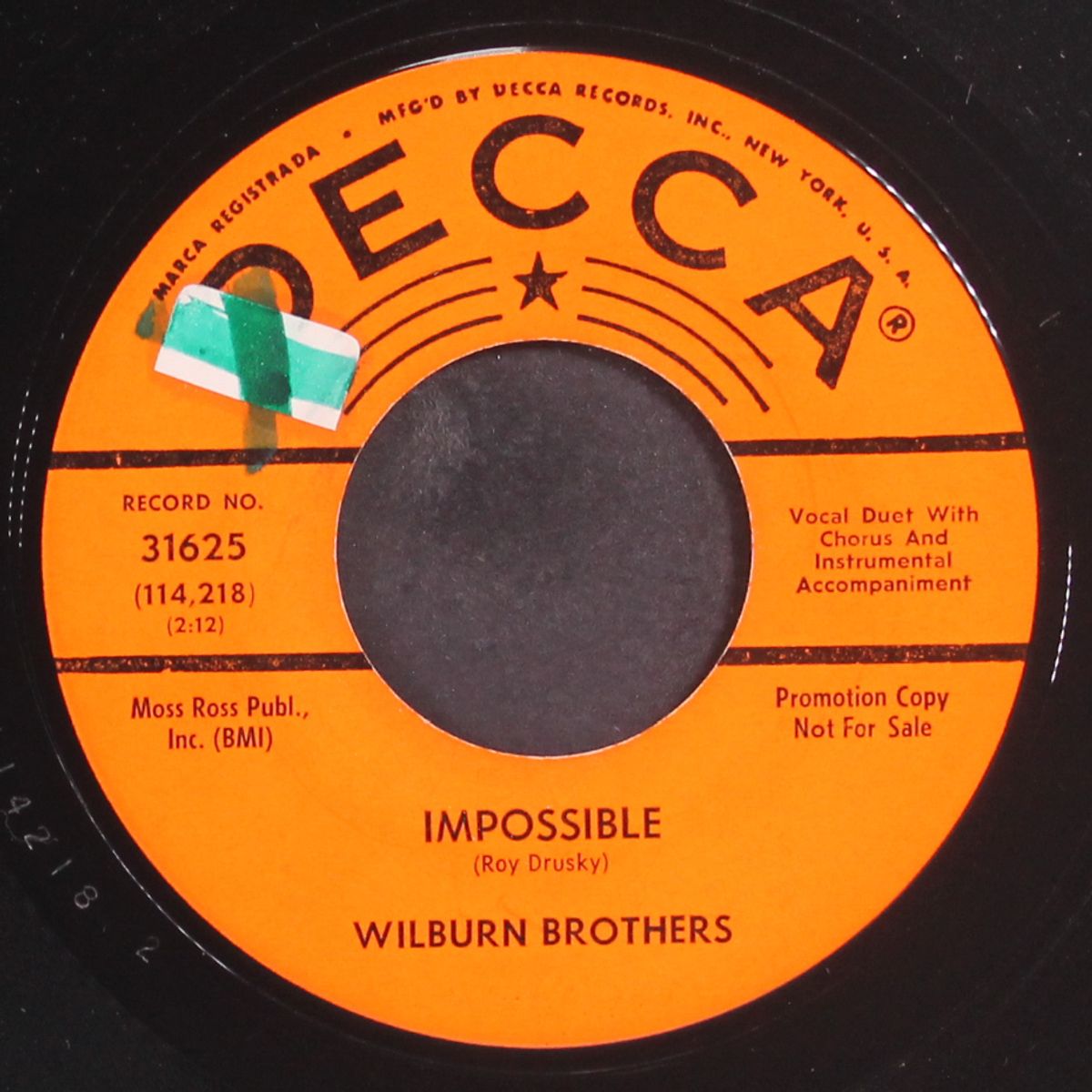 impossible by WILBURN BROTHERS
