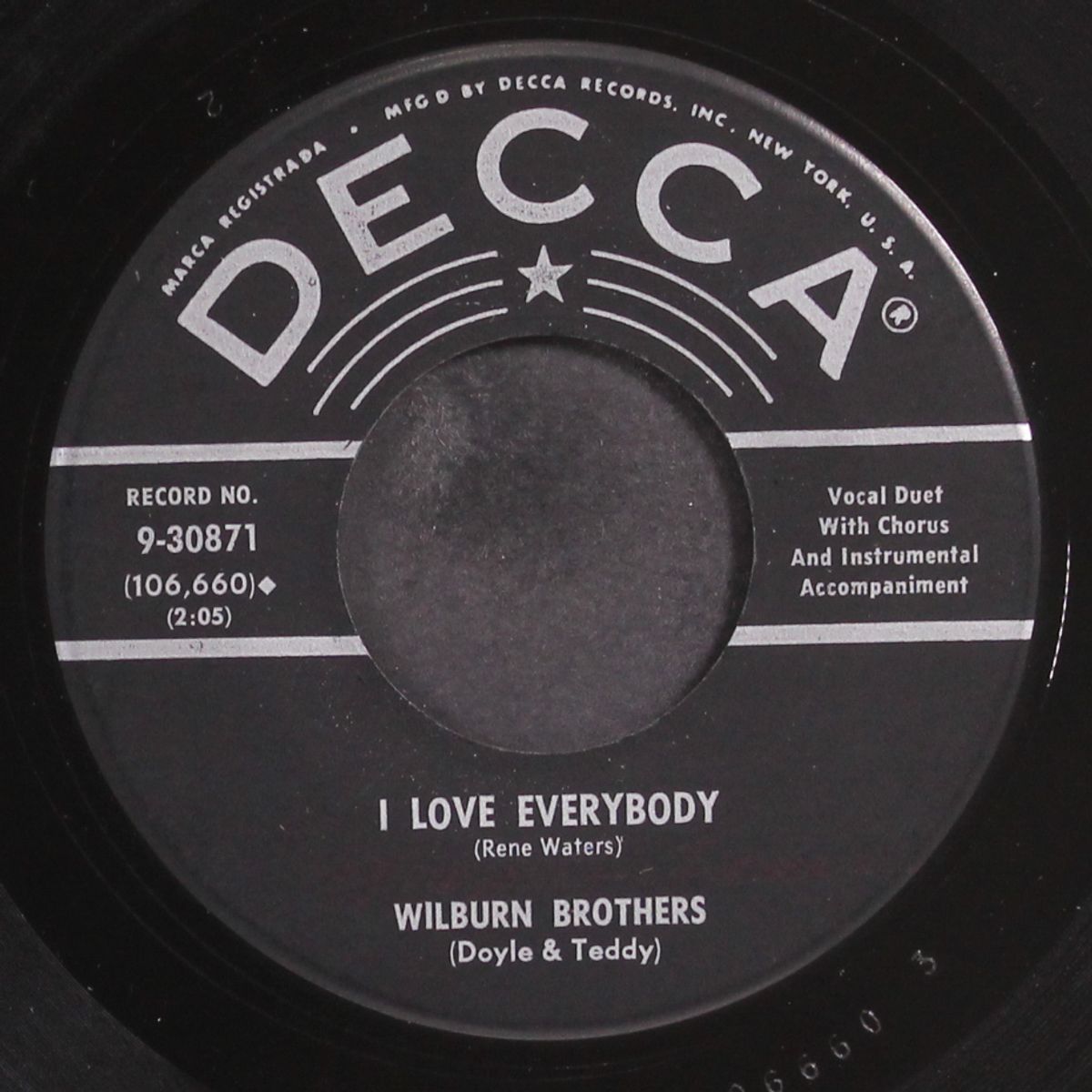 somebody's back in town by WILBURN BROTHERS