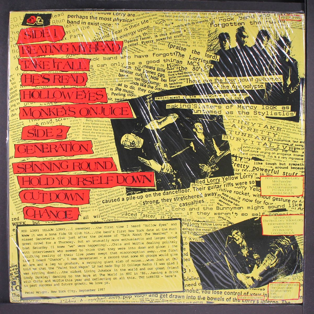smashed hits by RED LORRY YELLOW LORRY
