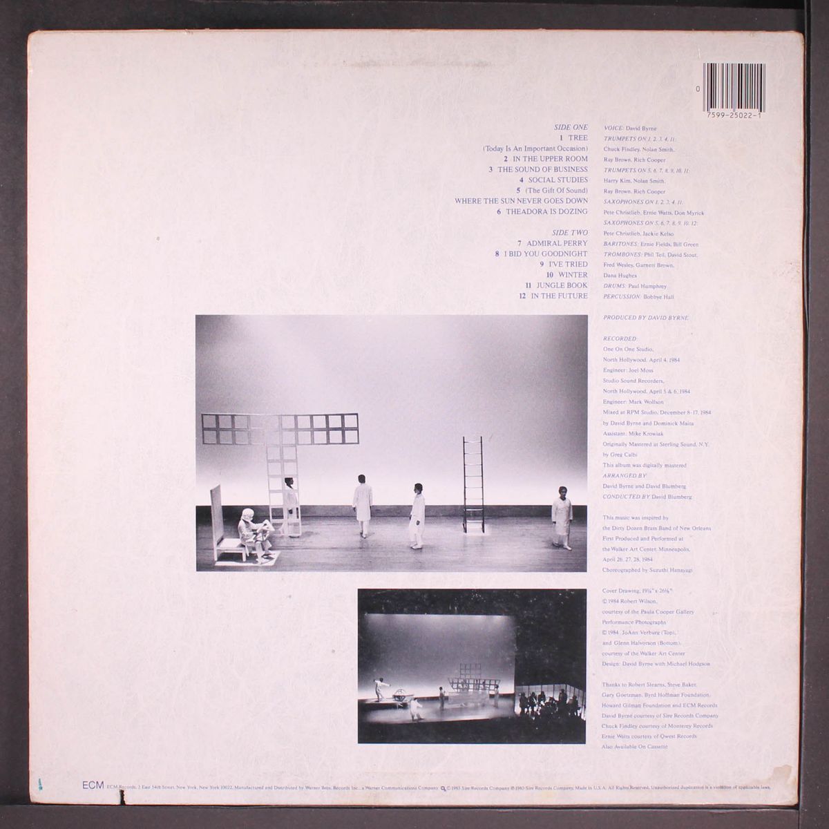 music for the knee plays by DAVID BYRNE