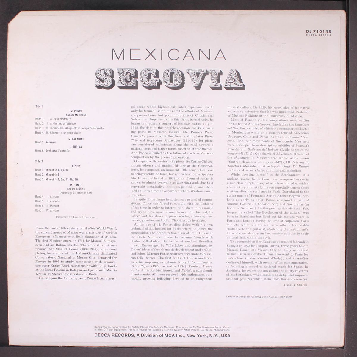 mexicana by ANDRES SEGOVIA
