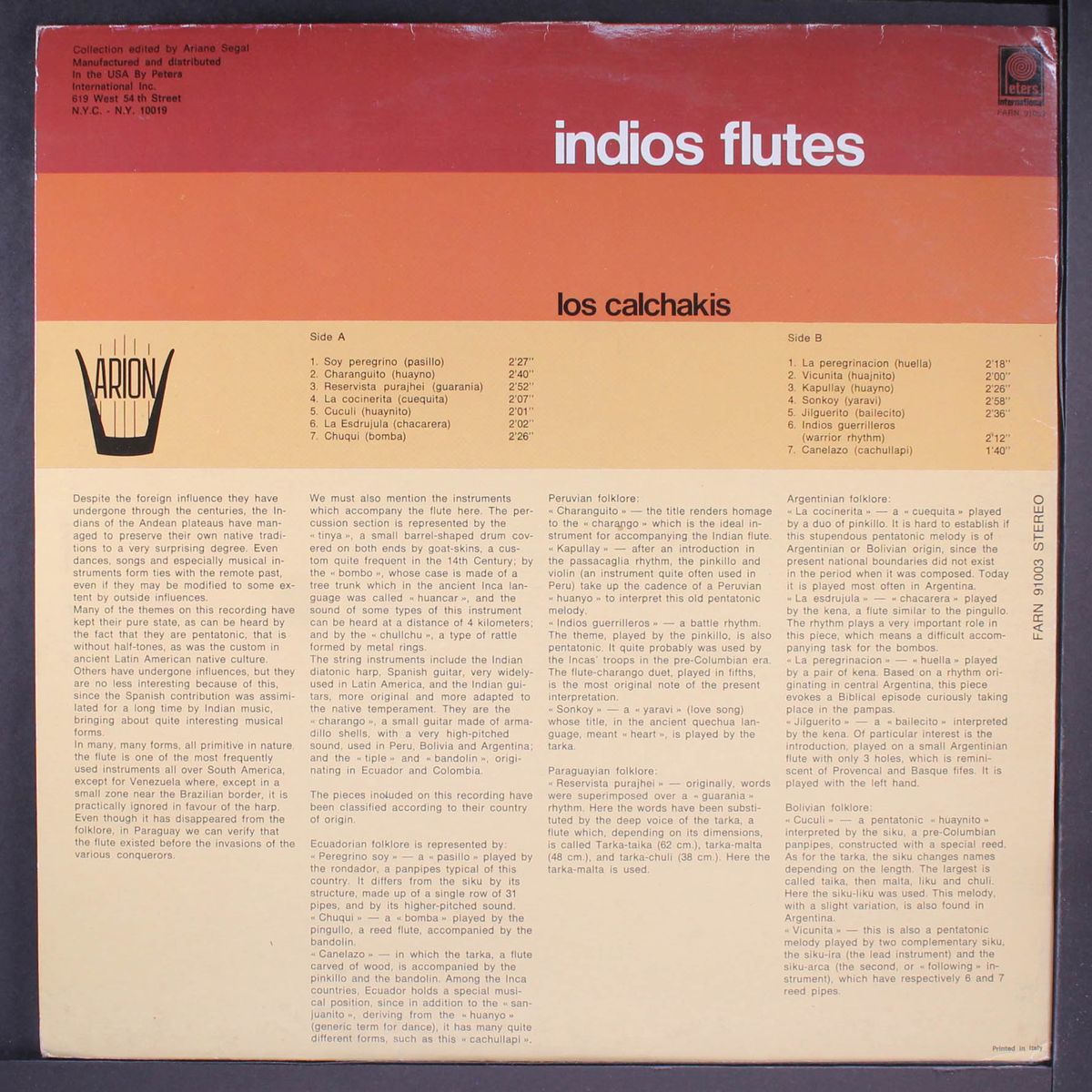 indios flutes by LOS CALCHAKIS