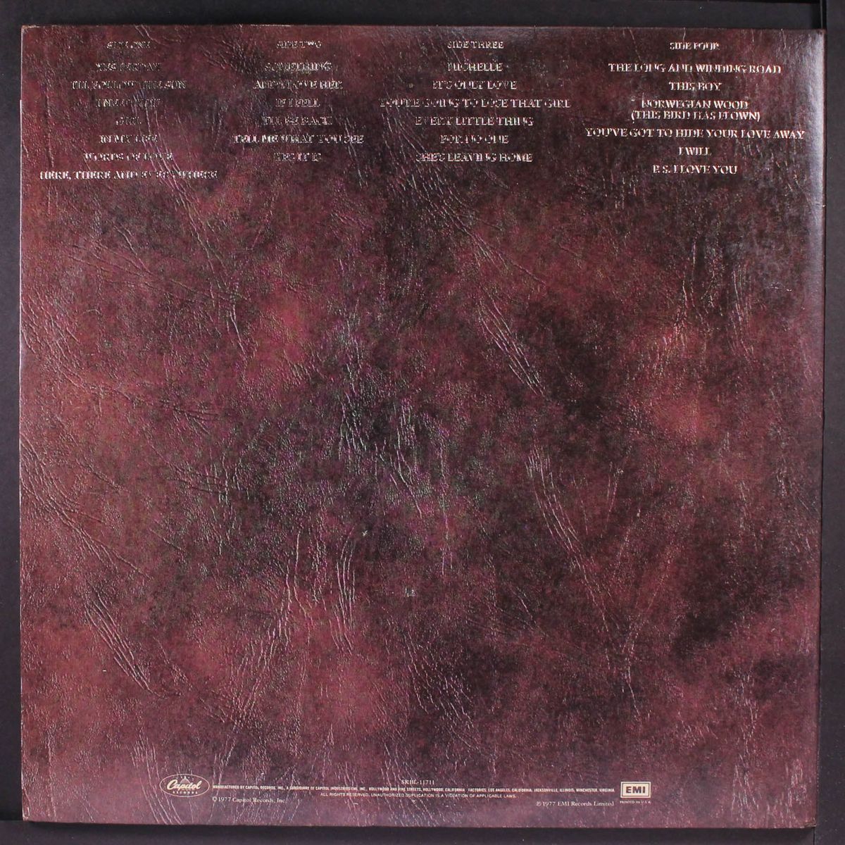 love songs by BEATLES
