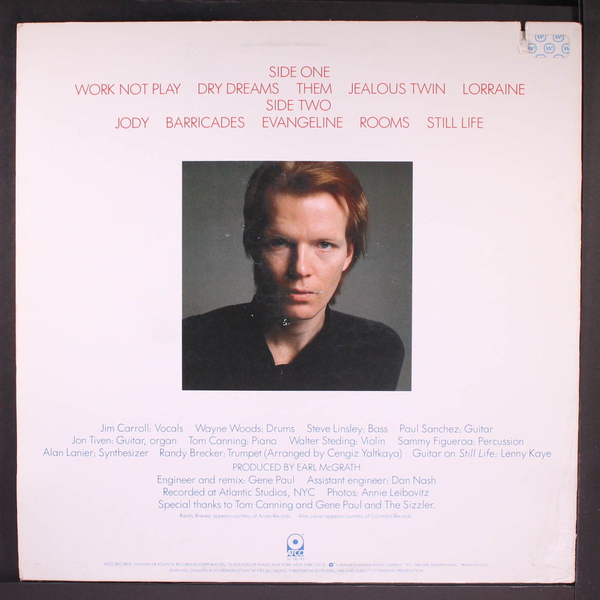 dry dreams by JIM CARROLL