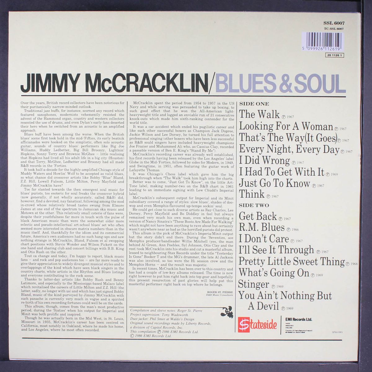 blues & soul by JIMMY MCCRACKLIN