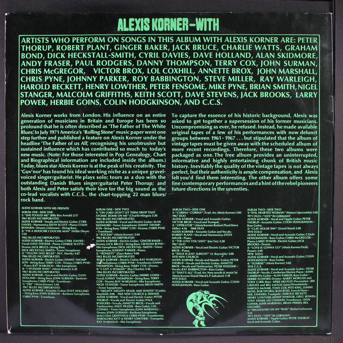 bootleg him! by ALEXIS KORNER