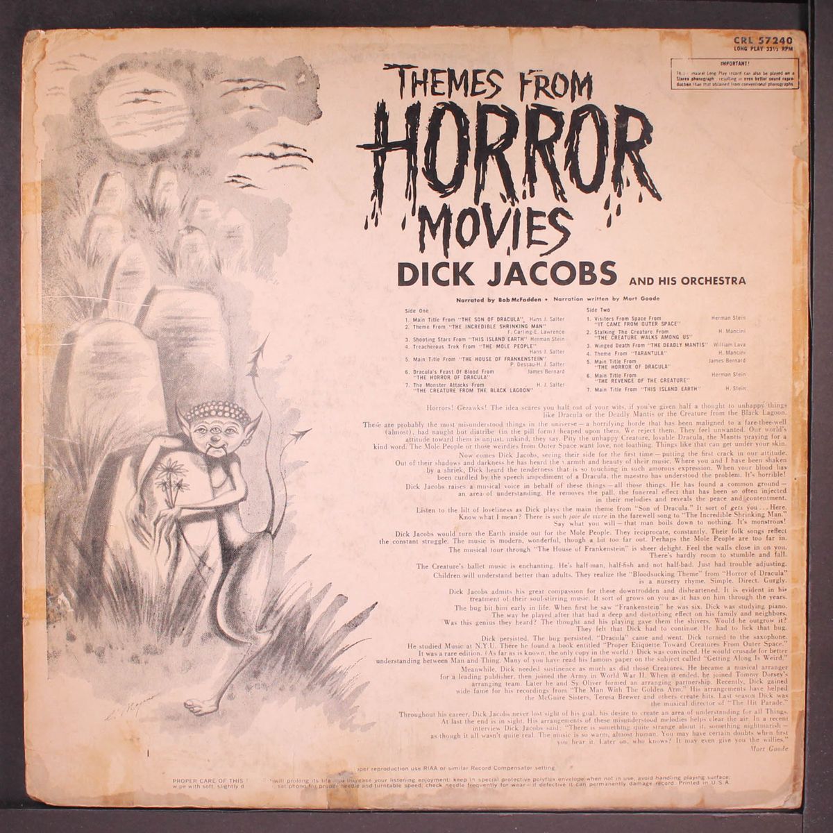 themes from horror movies by DICK JACOBS