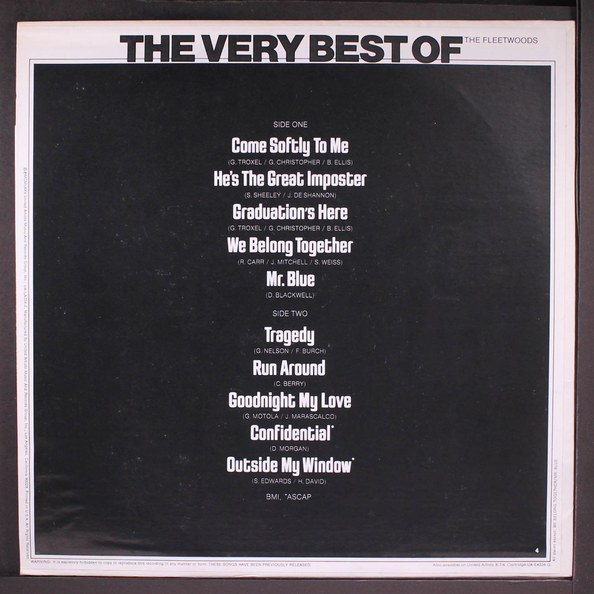 very best of the fleetwoods by FLEETWOODS