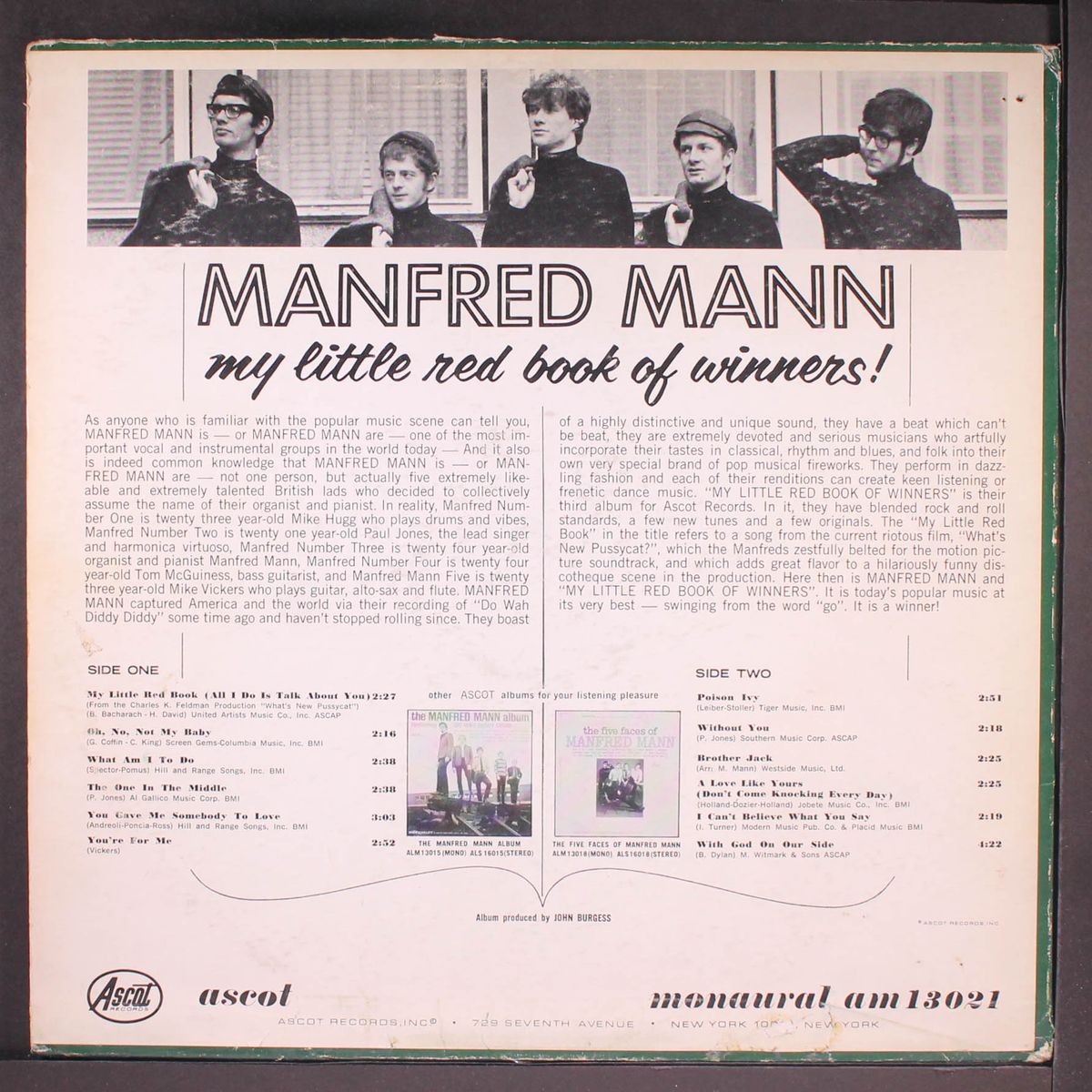 my little red book of winners by MANFRED MANN