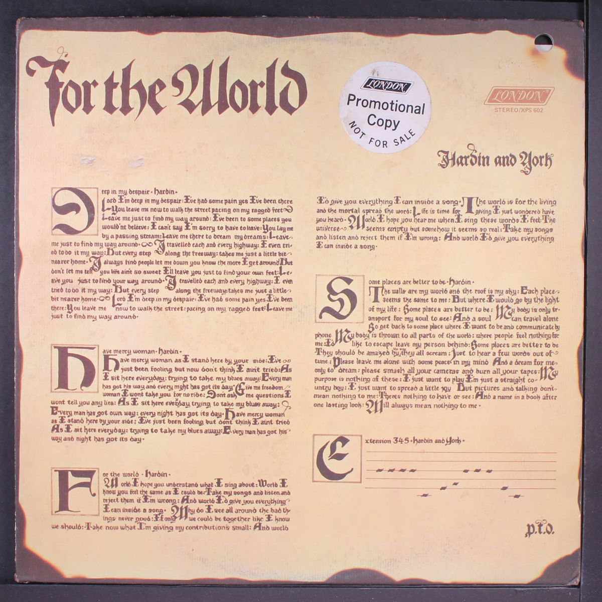 for the world by HARDIN & YORK