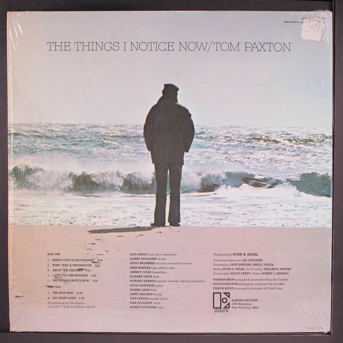 the things i notice now by TOM PAXTON
