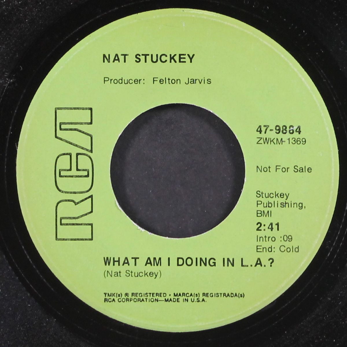 whiskey, whiskey / what am i doing in l.a.? by NAT STUCKEY