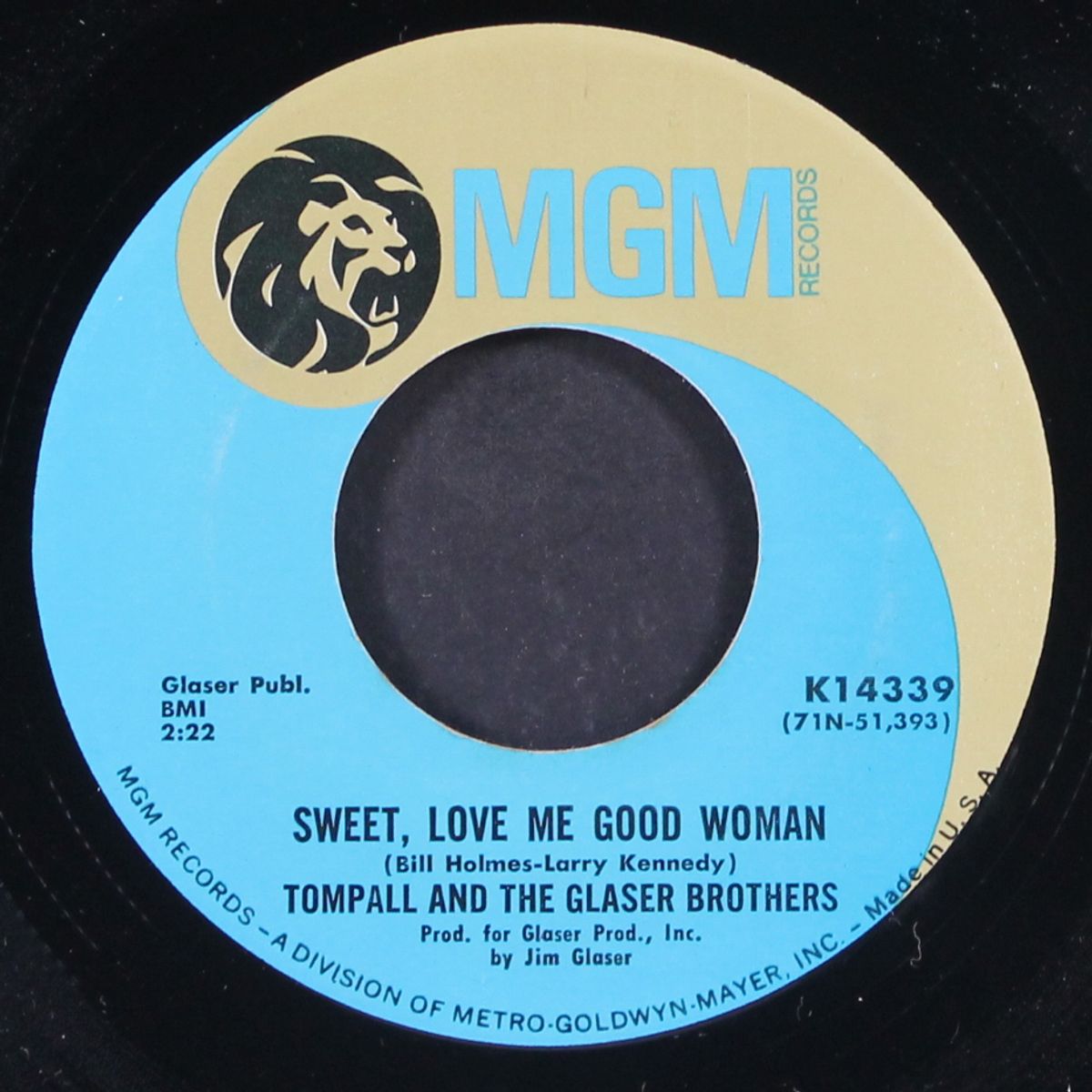 stand beside me / sweet, love me good by TOMPALL & GLASER BROTHERS