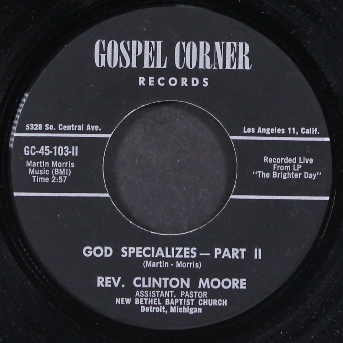 god specializes by REV. CLINTON MOORE