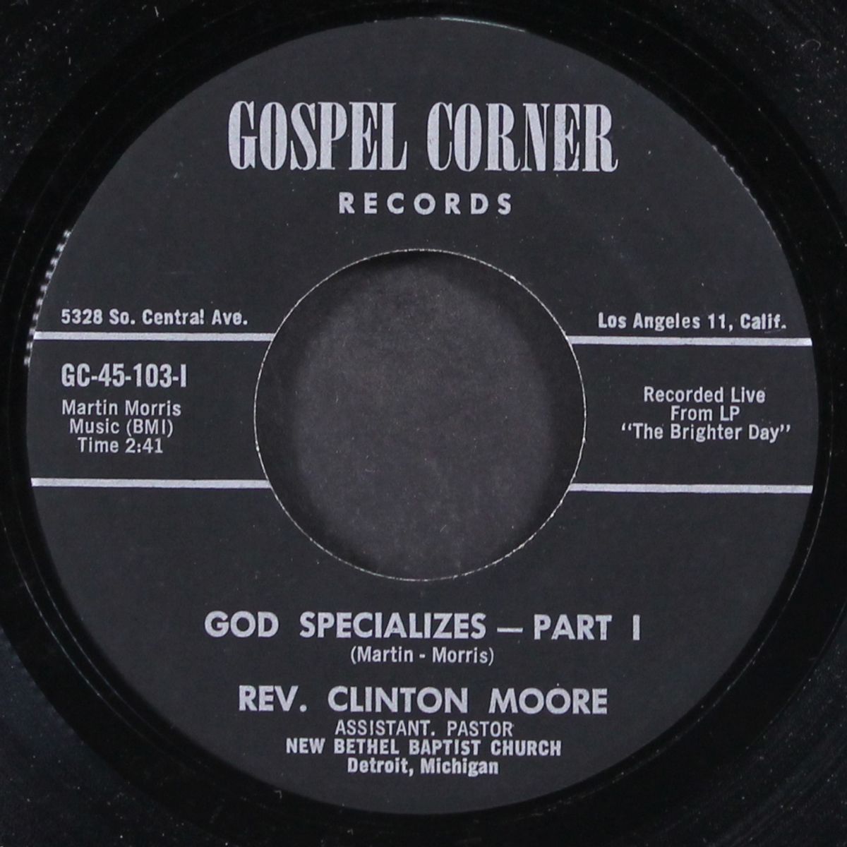 god specializes by REV. CLINTON MOORE