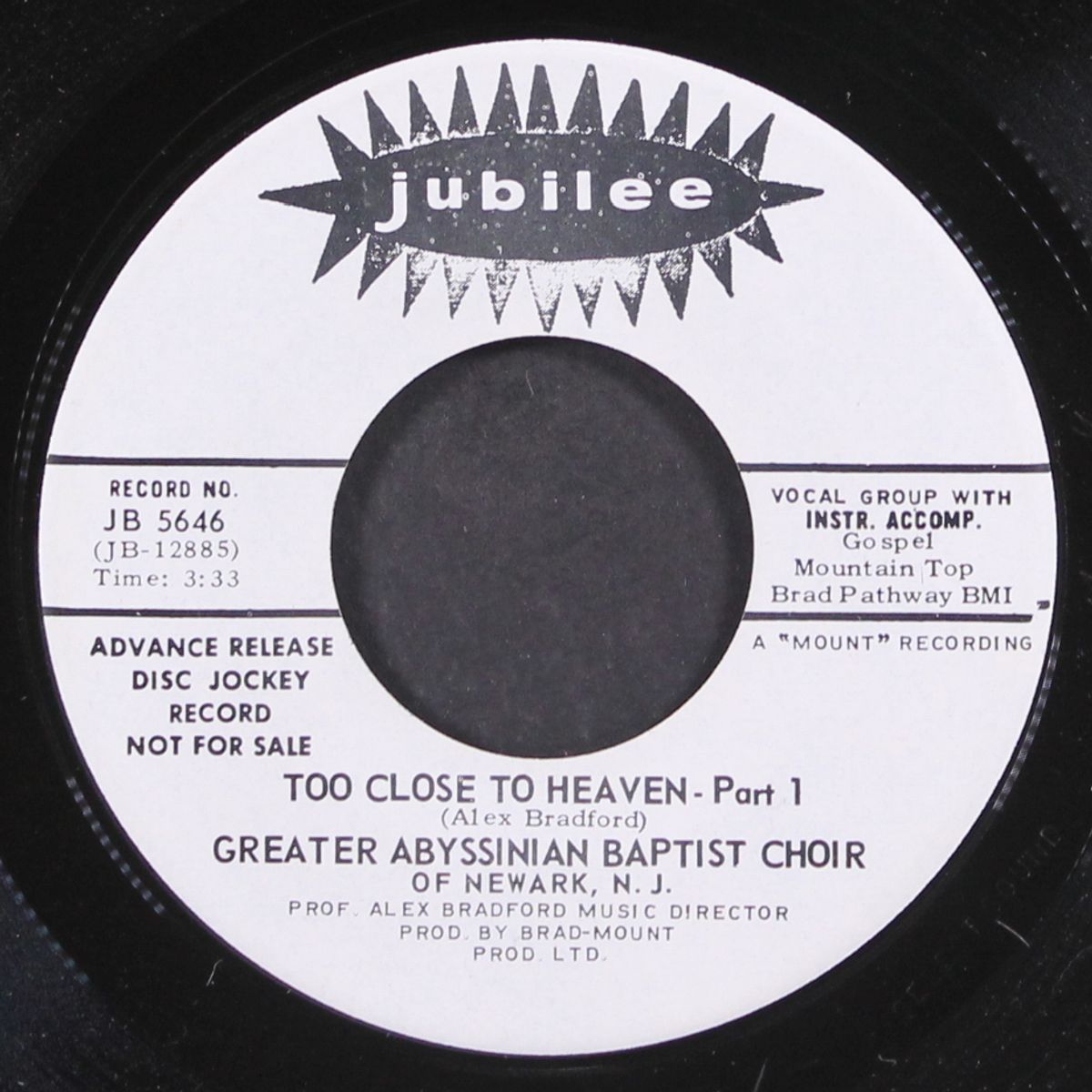 too close to heaven by GREATER ABYSSINIAN BAPTIST CHOIR