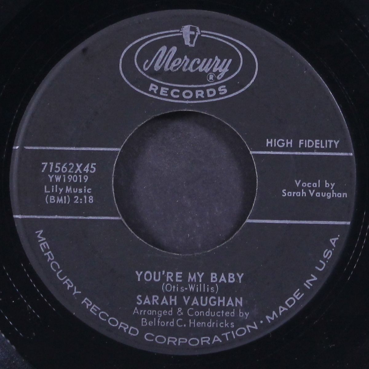 eternally / you're my baby by SARAH VAUGHAN
