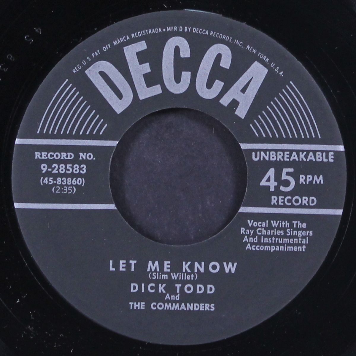 bumming around / let me know by DICK TODD