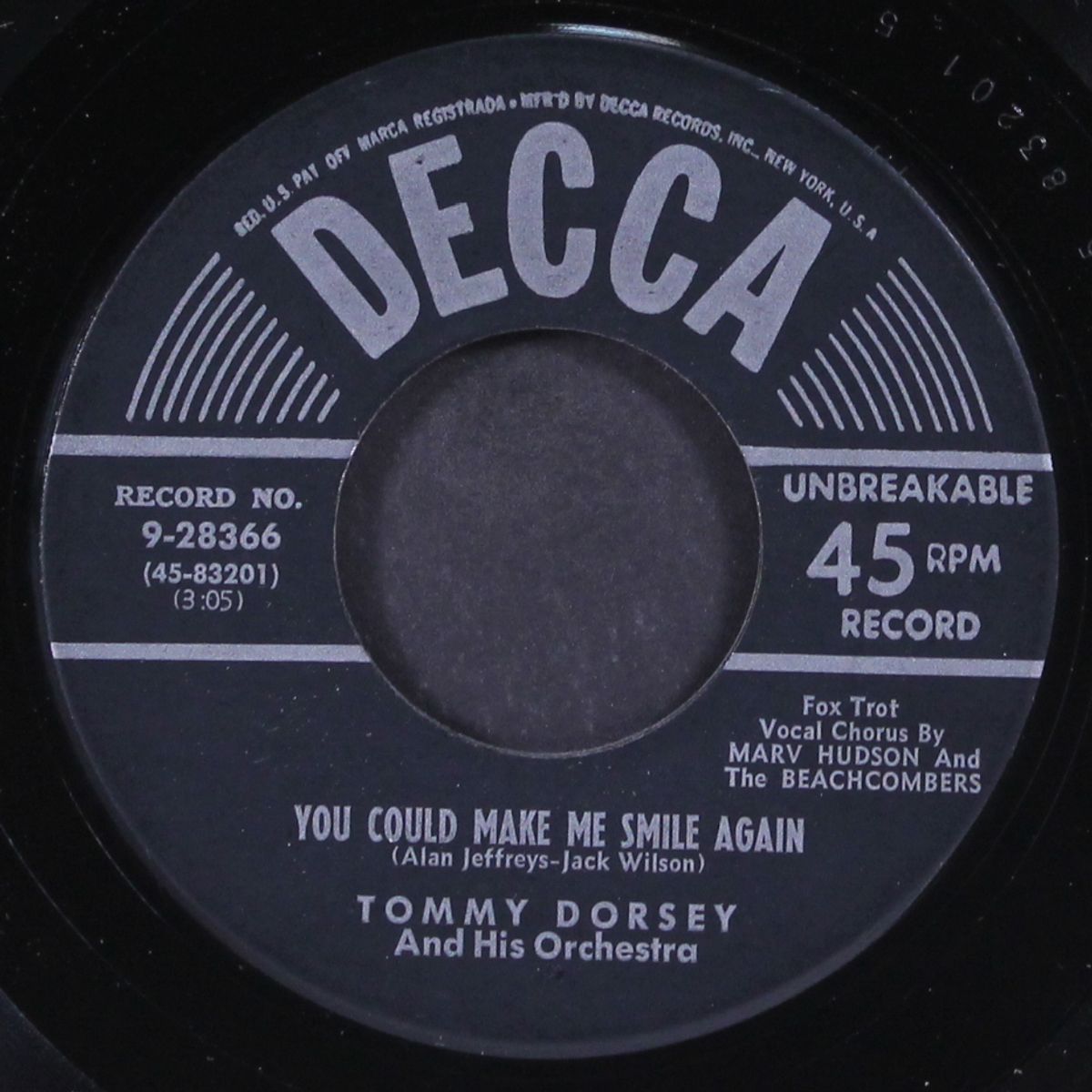 you could make me smile again by TOMMY DORSEY