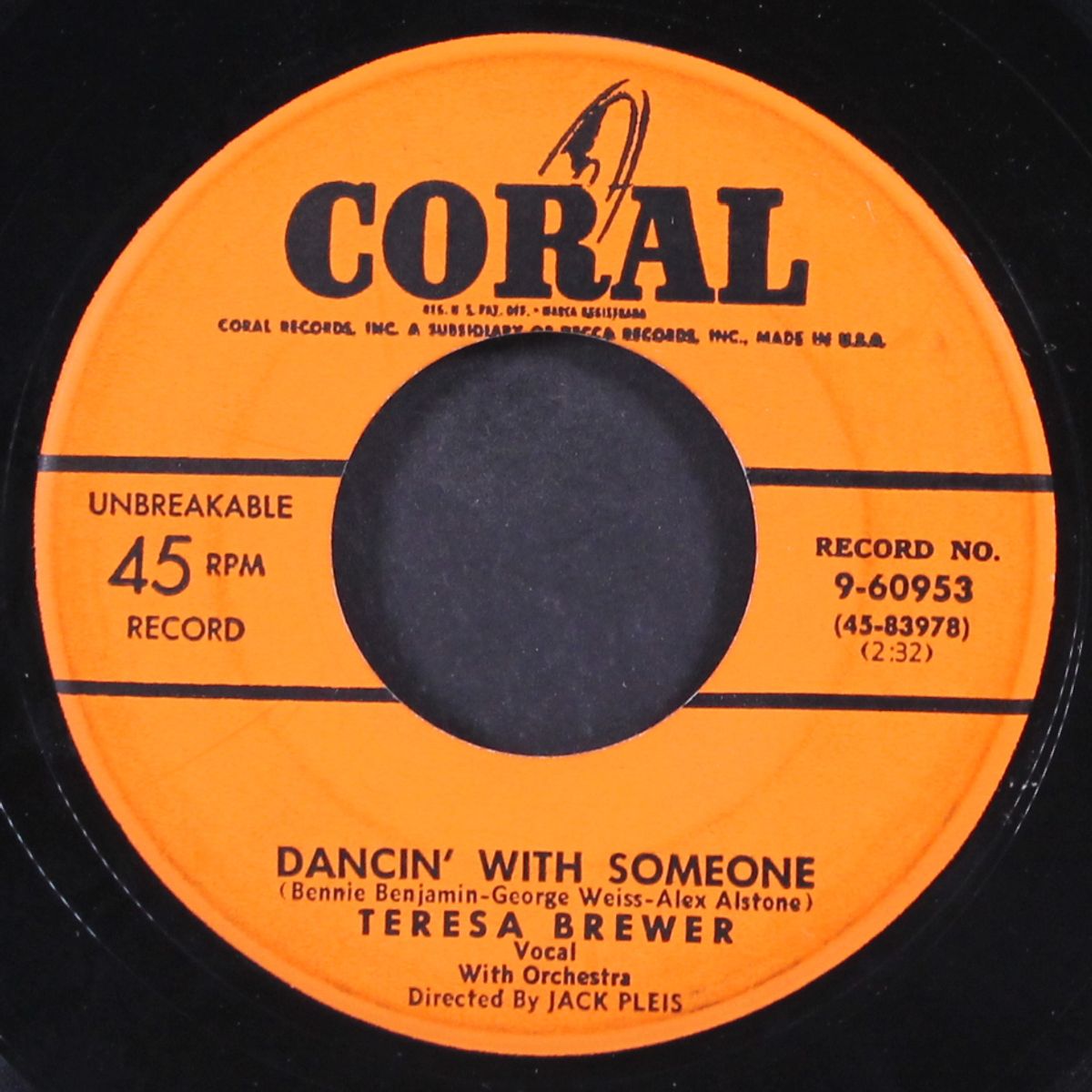 dancin' with someone / breakin' in the blues by TERESA BREWER