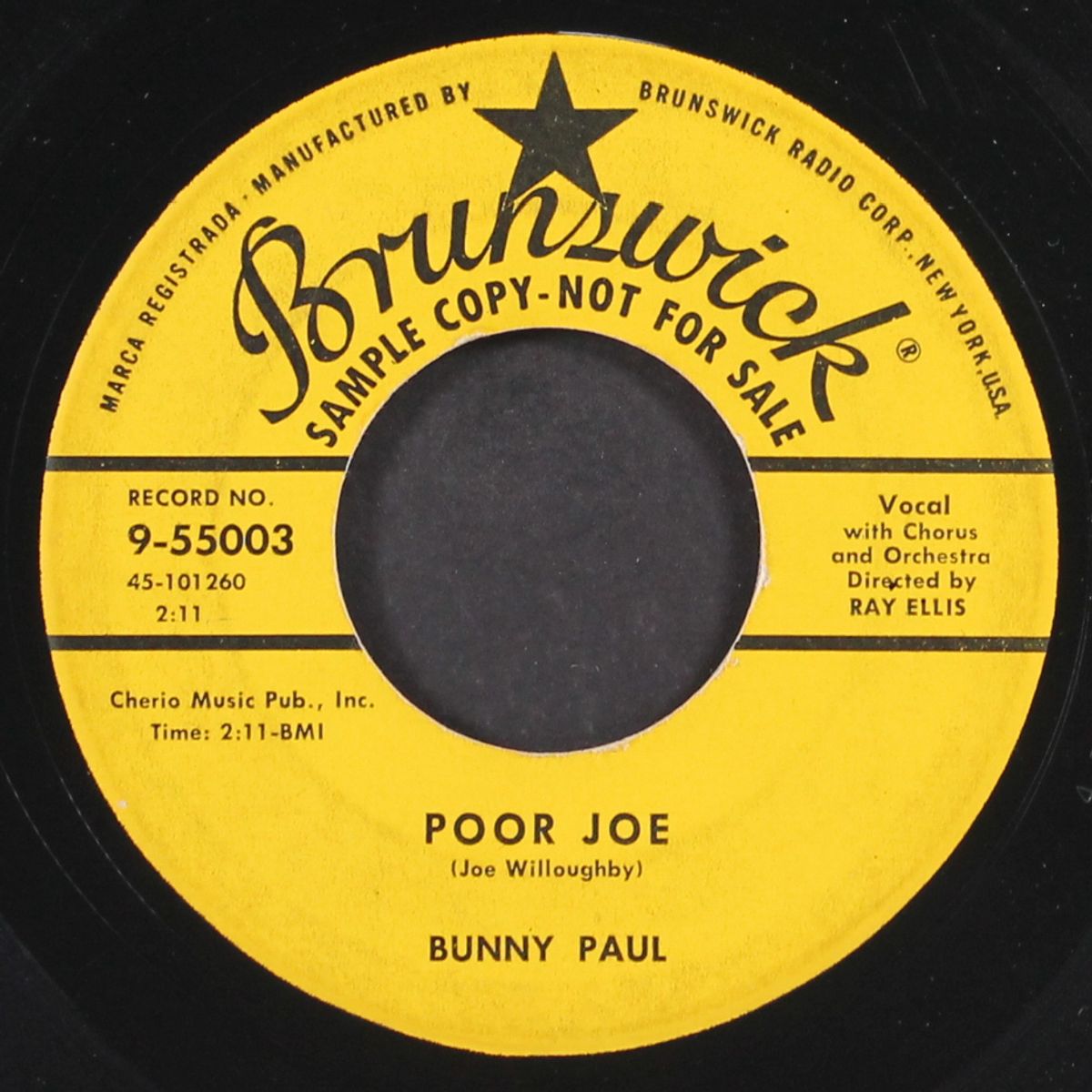 buzz me / poor joe by BUNNY PAUL
