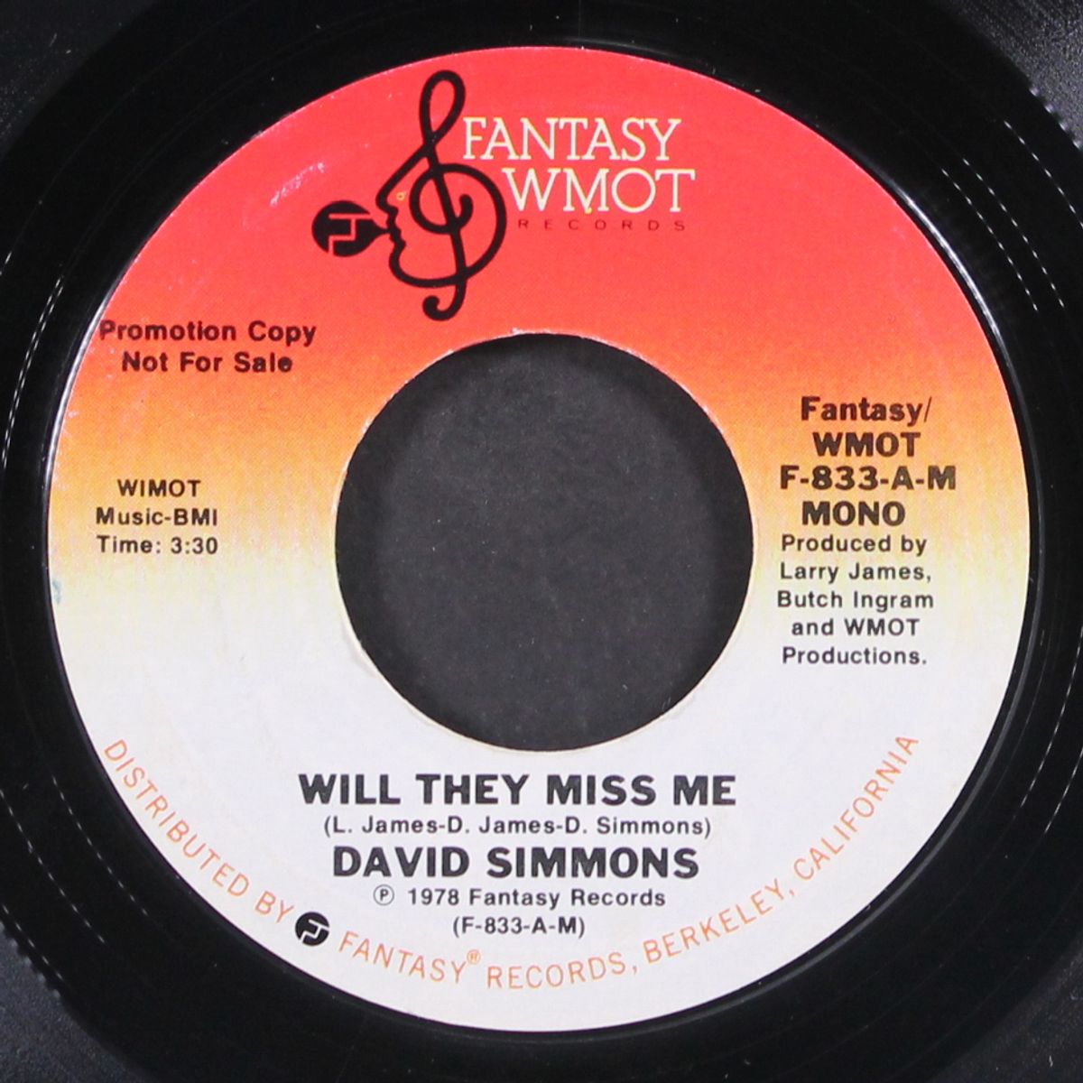 will they miss me / mono by DAVID SIMMONS
