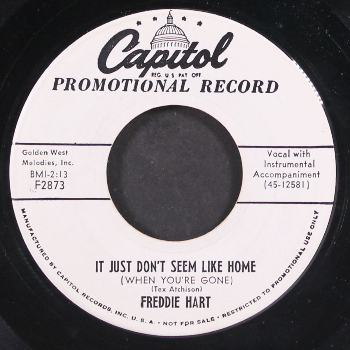it just don't seem like home / caught at last by FREDDIE HART