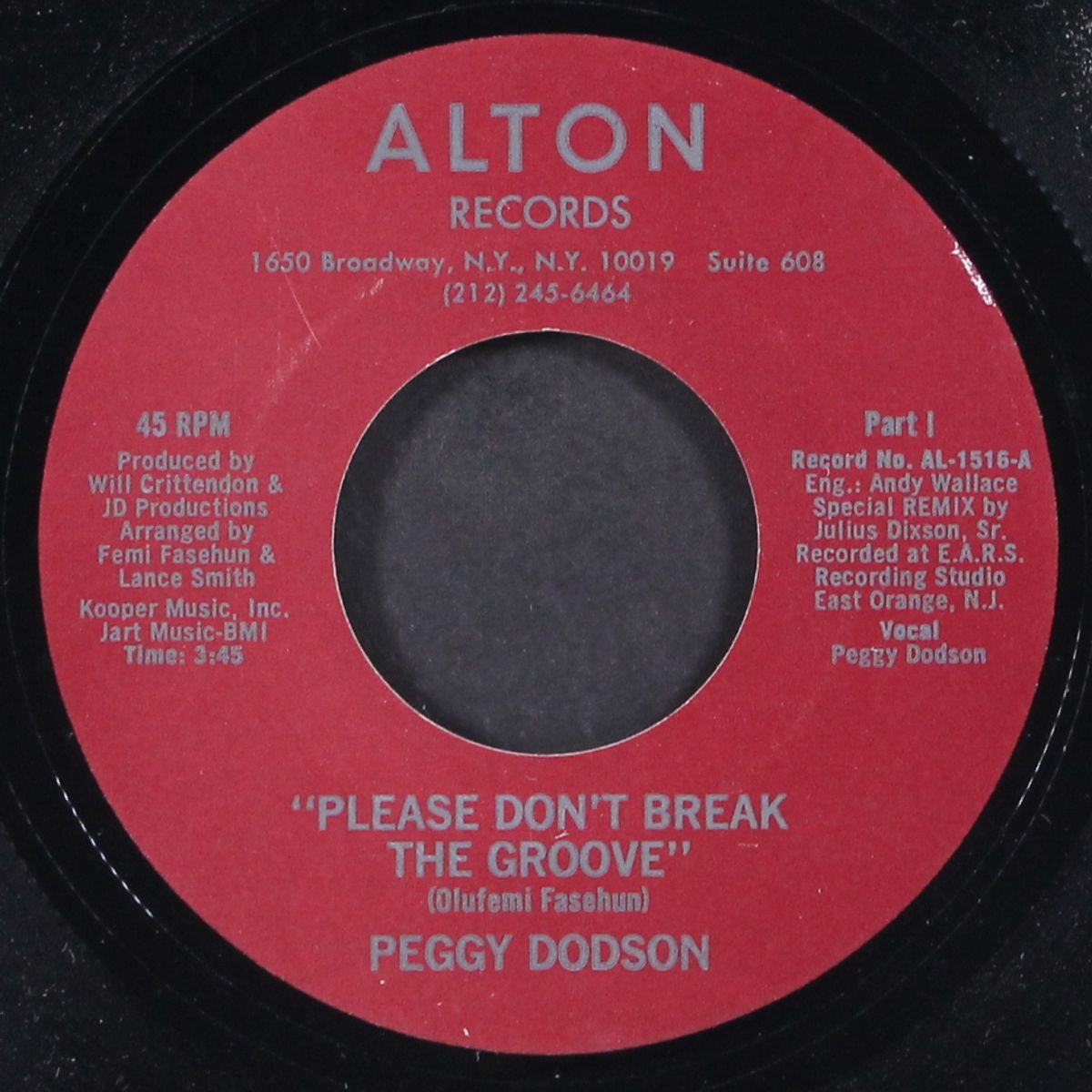 please don't break the groove by PEGGY DODSON