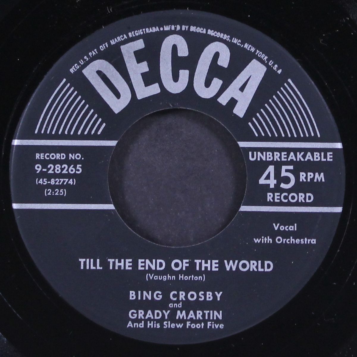 till the end of the world / just a little lovin' by BING CROSBY