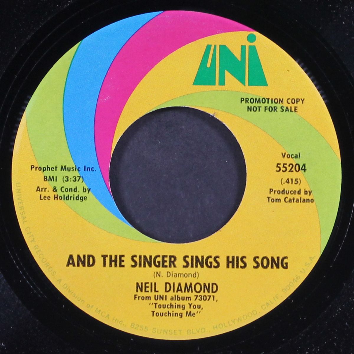 until it's time for you to go / and the singer sings his song by NEIL DIAMOND