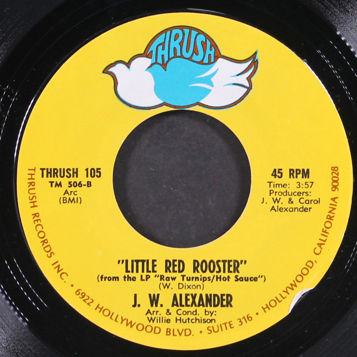 mean black snake / little red rooster by J.W. ALEXANDER