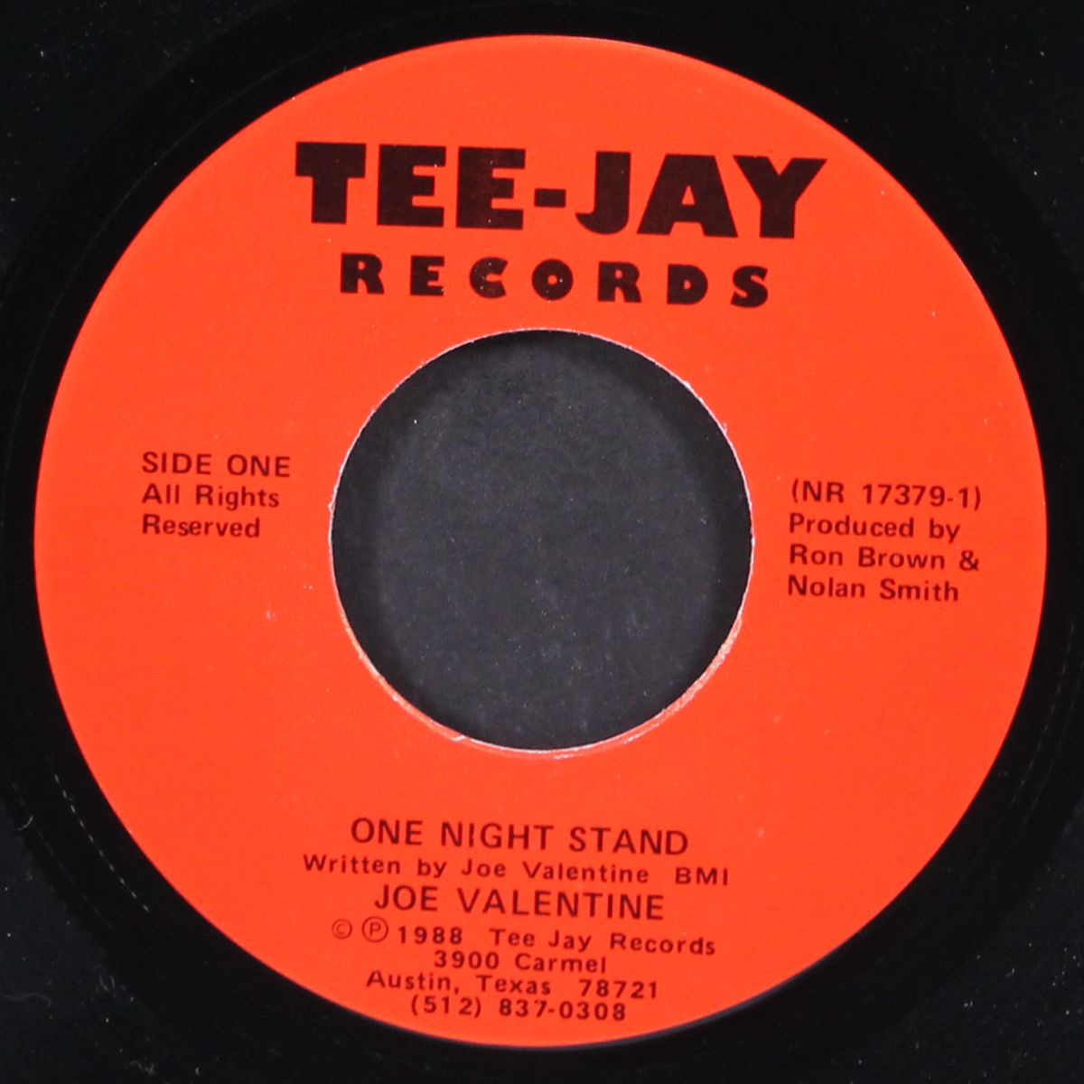 one night stand / all the love i have for you is gone by JOE VALENTINE