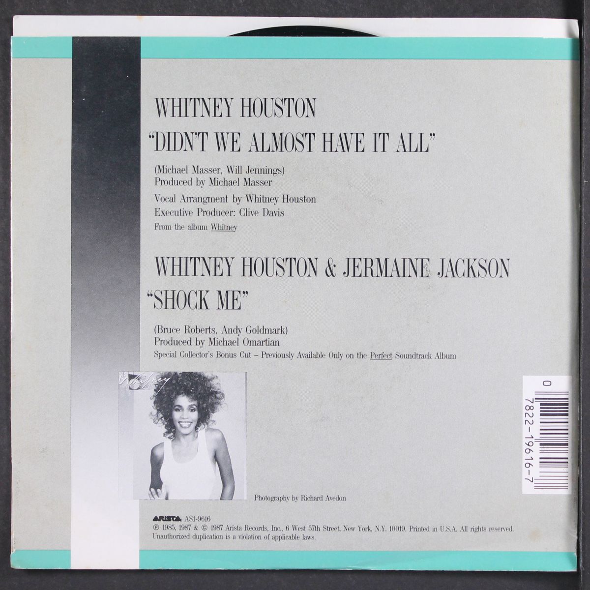 didn't we almost have it all by WHITNEY HOUSTON