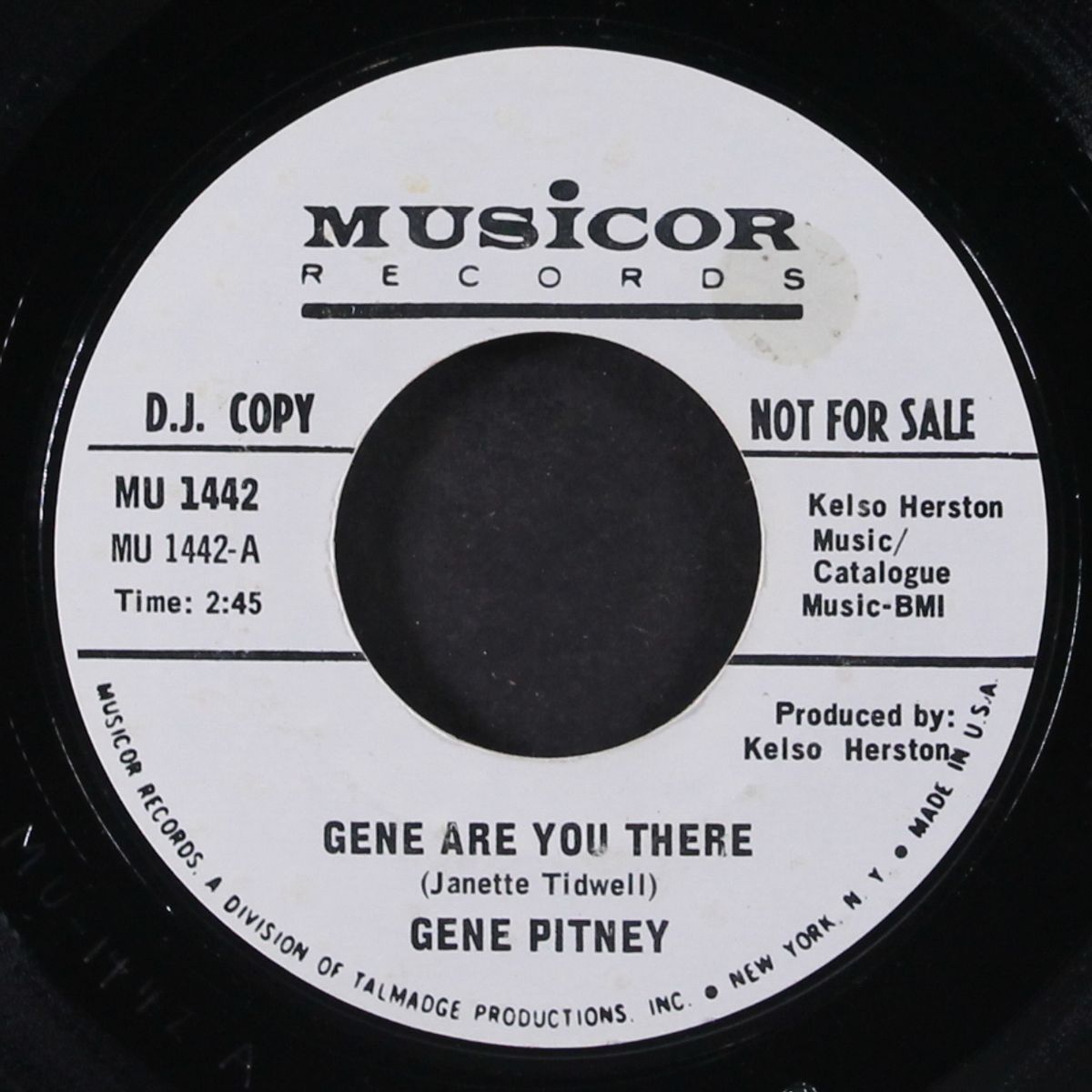 gene are you there / same by GENE PITNEY
