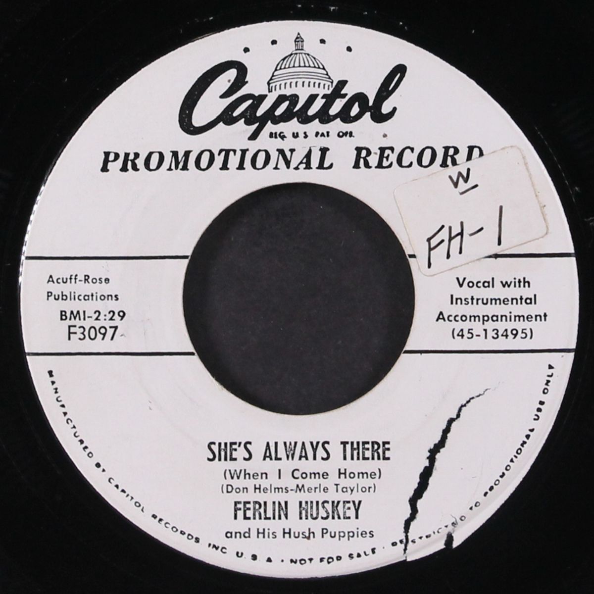 i'll baby sit with you / she's always there by FERLIN HUSKEY