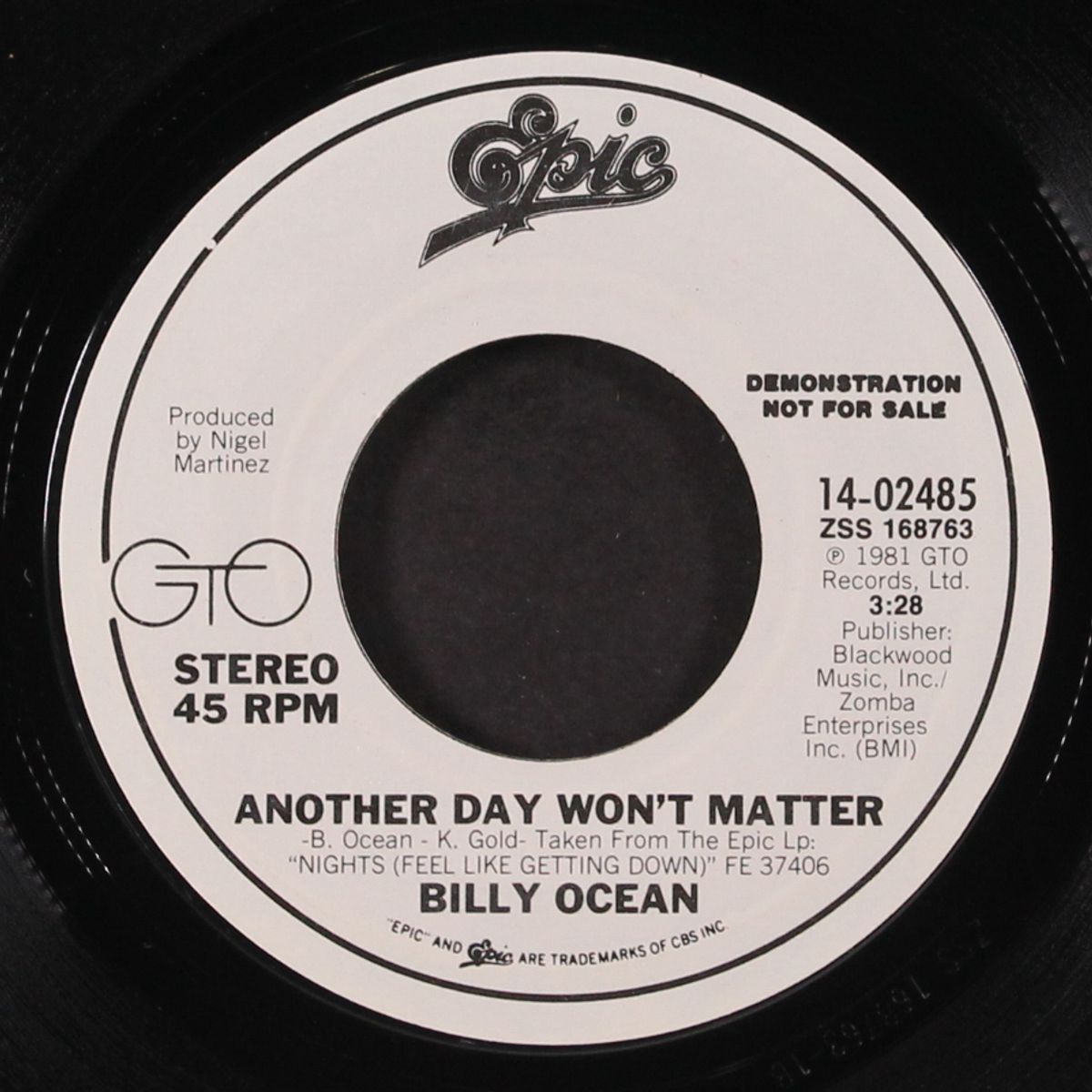 another day won't matter / same by BILLY OCEAN