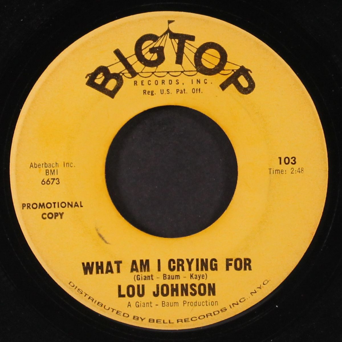 what am i crying for / anytime by LOU JOHNSON