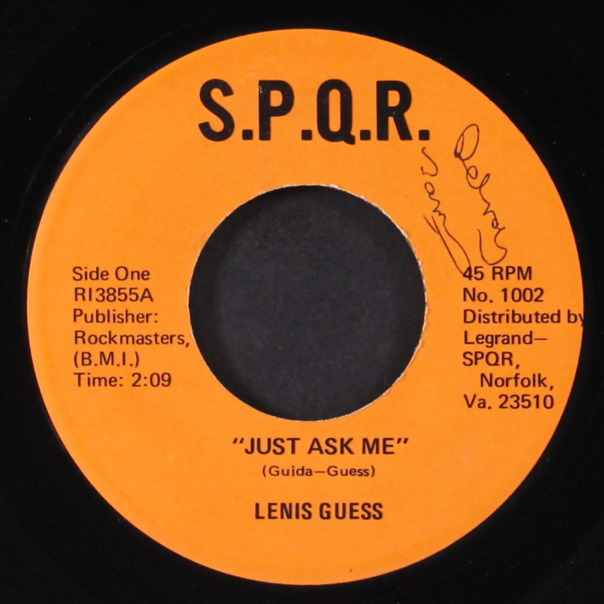 workin' for my baby / just ask me by LENIS GUESS