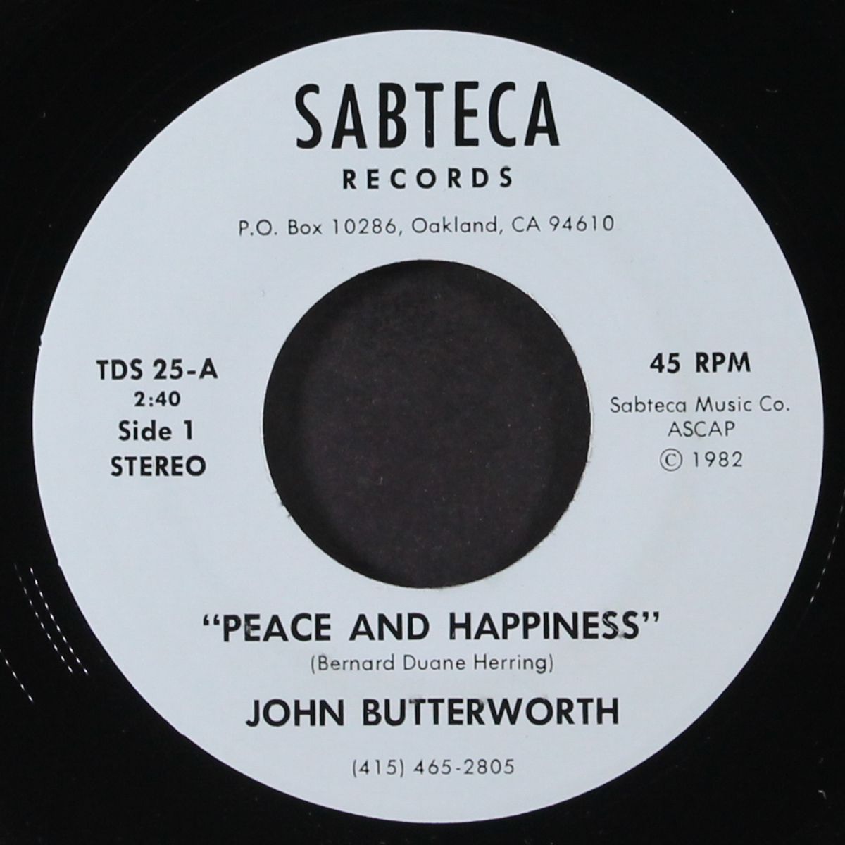 peace and happiness by JOHN BUTTERWORTH
