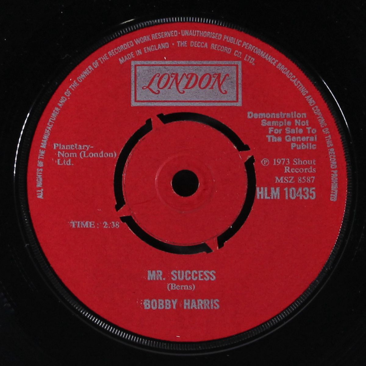 sticky sticky / mr. success by BOBBY HARRIS