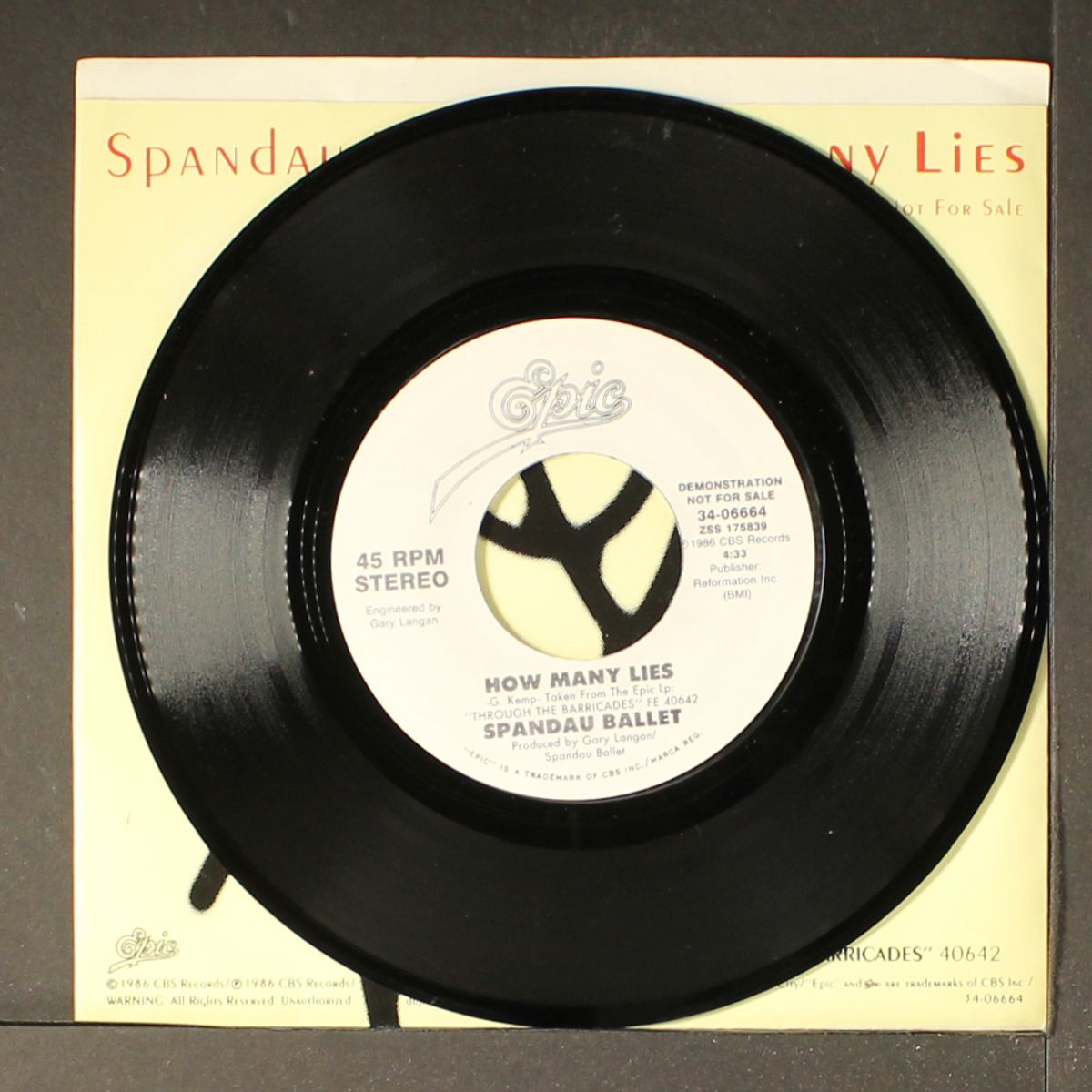 how many lies by SPANDAU BALLET