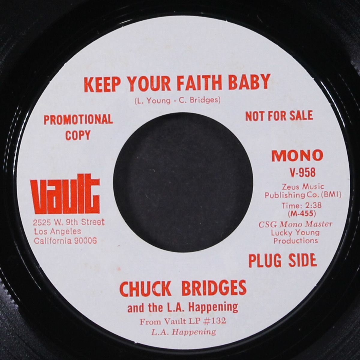 keep your faith baby / bad sam by CHUCK BRIDGES