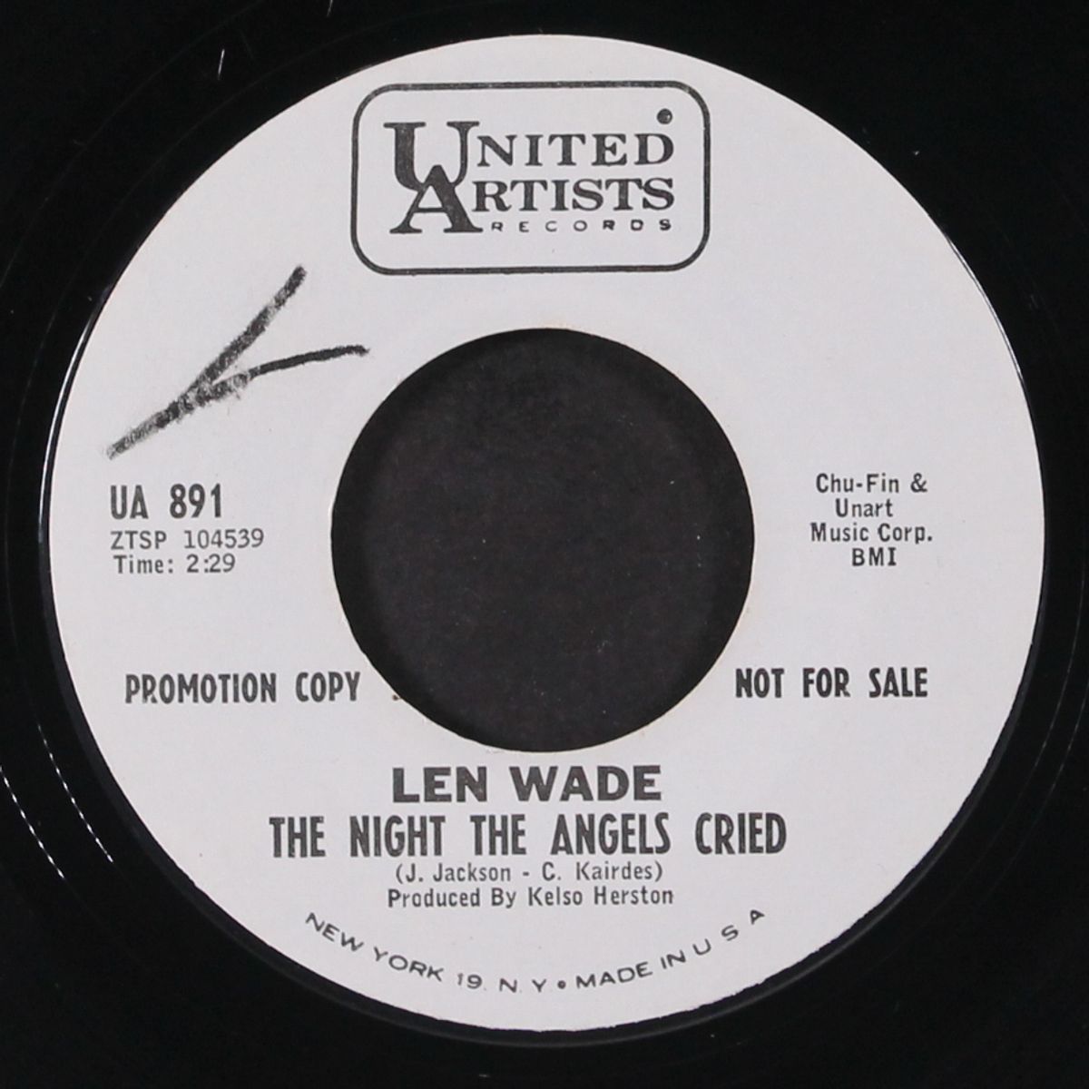 the night the angels cried by LEN WADE
