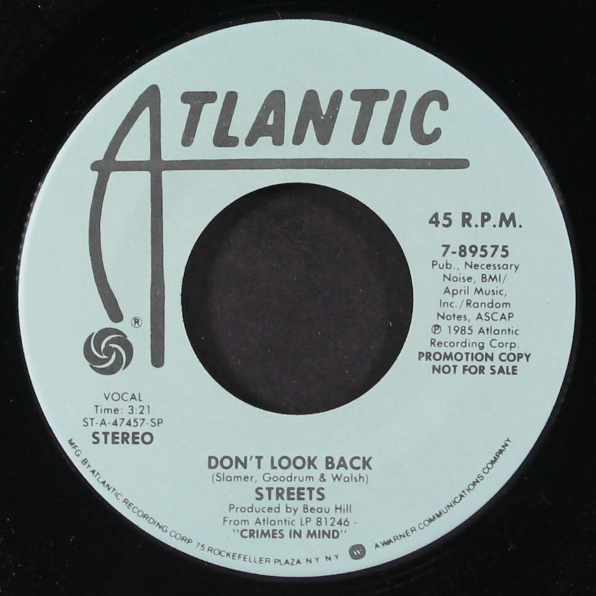 don't look back by STREETS