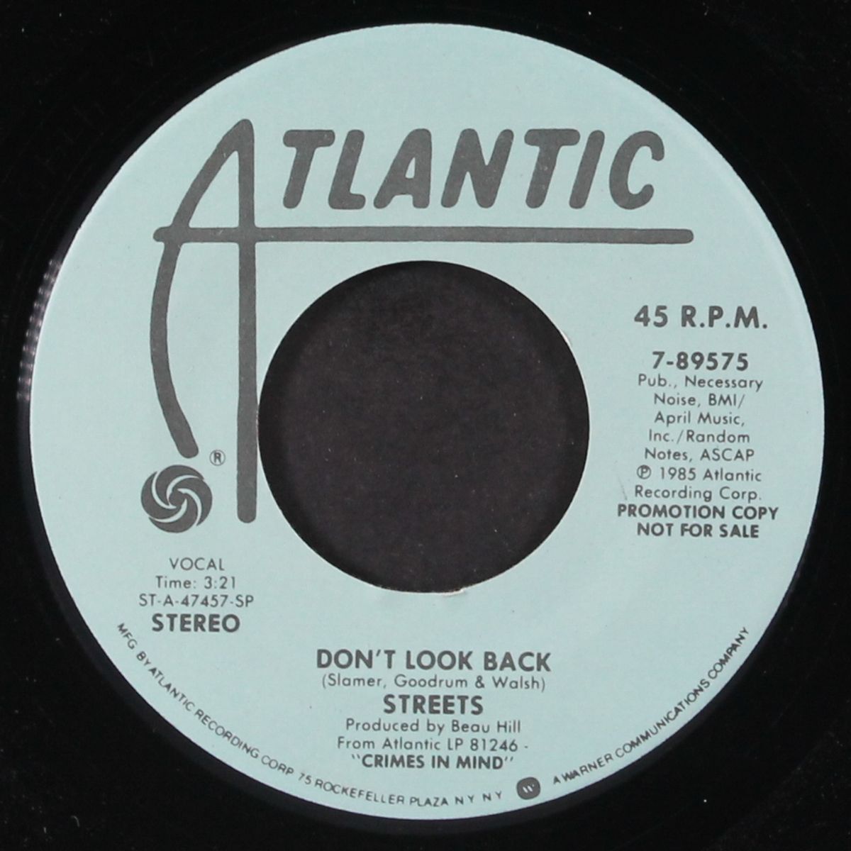 don't look back by STREETS