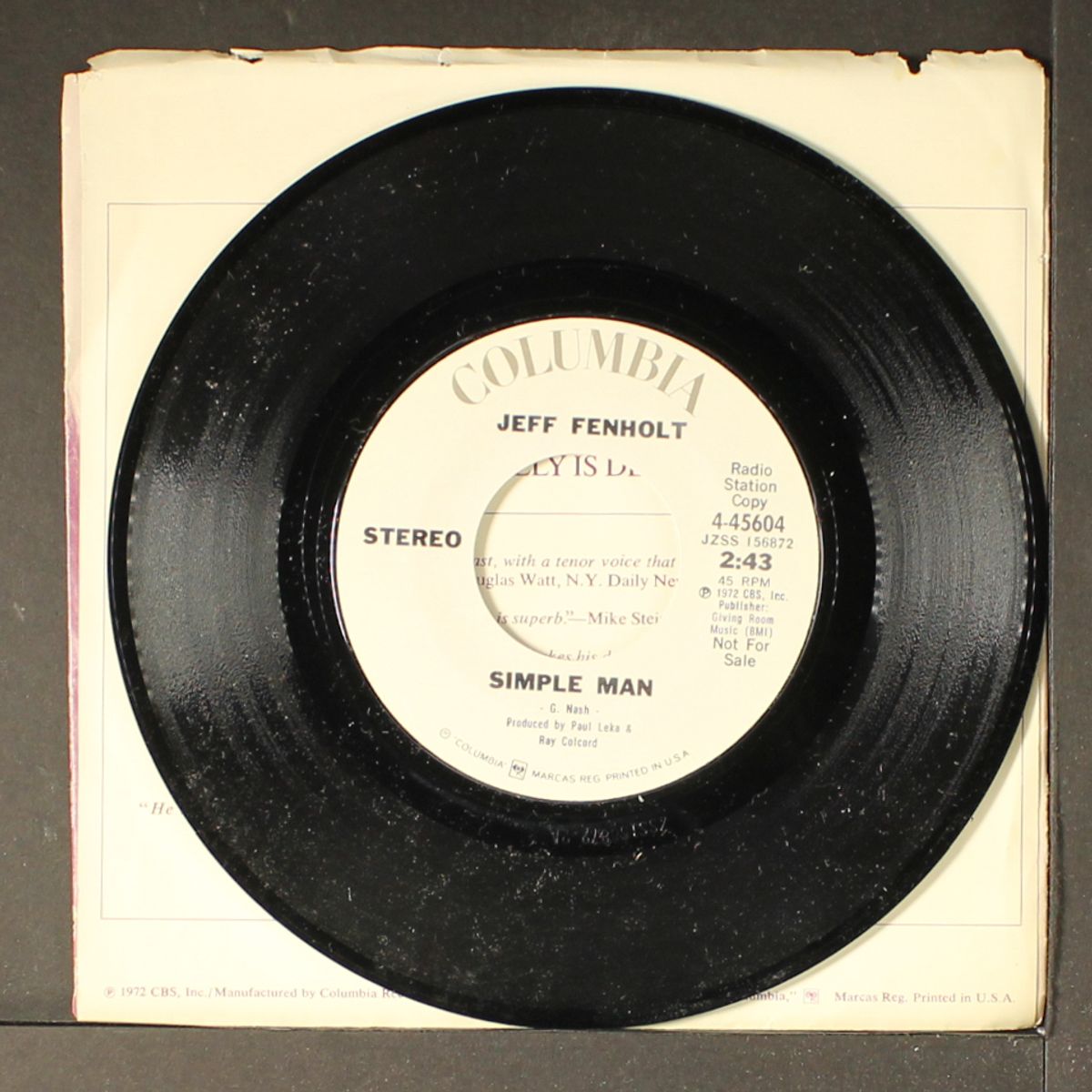 simple man / mono by JEFF FENHOLT