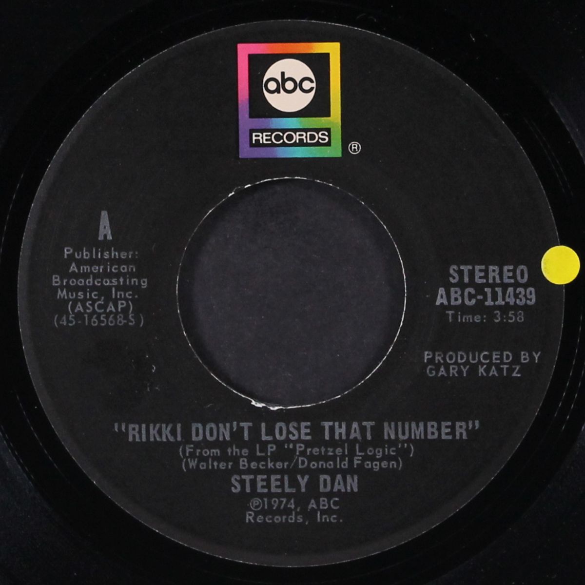 rikki don't lose that number / any major dude will tell you by STEELY DAN