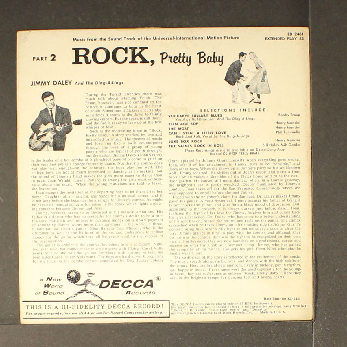 rock, pretty baby, part 2 by JIMMY DALEY